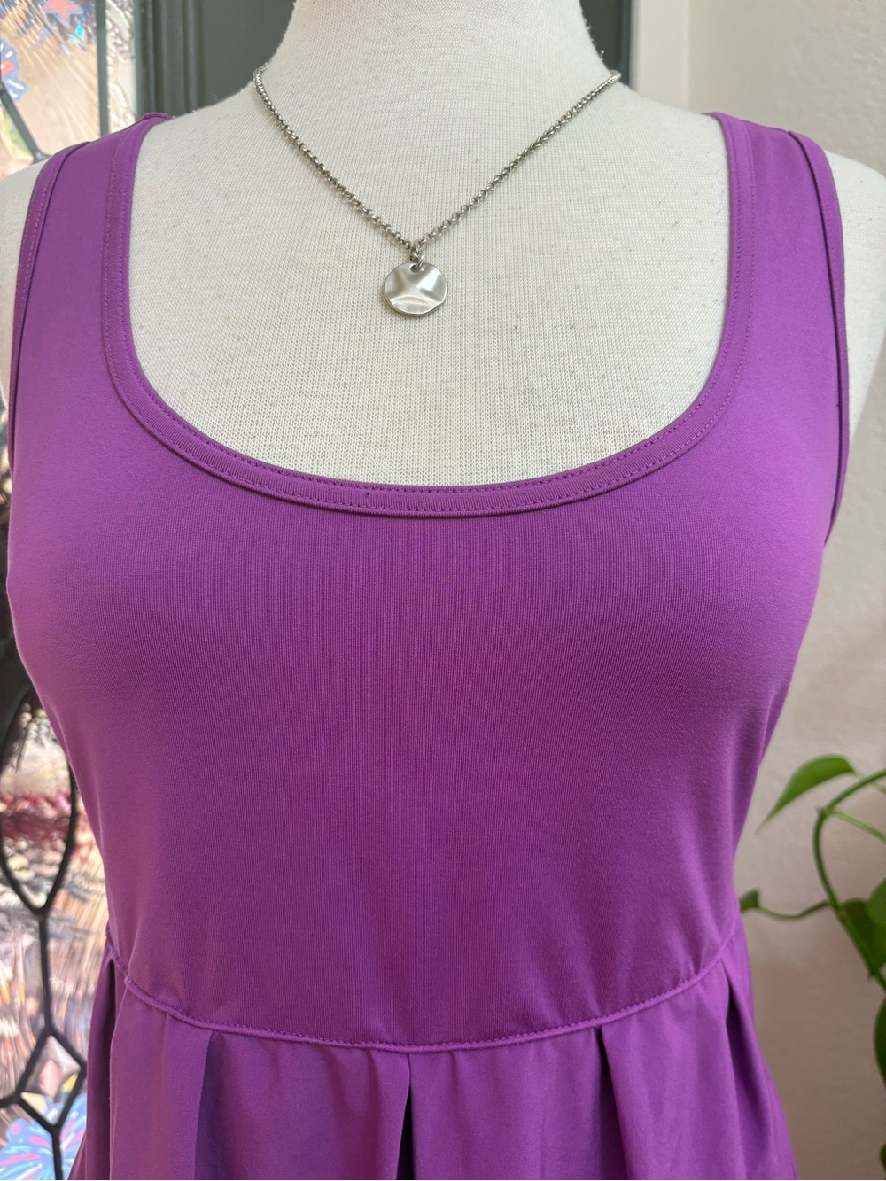 Columbia Marakesh Maven Omni-Shade Sleeveless Scoop Neck Fuchsia Dress | Size M - Picture 3 of 10